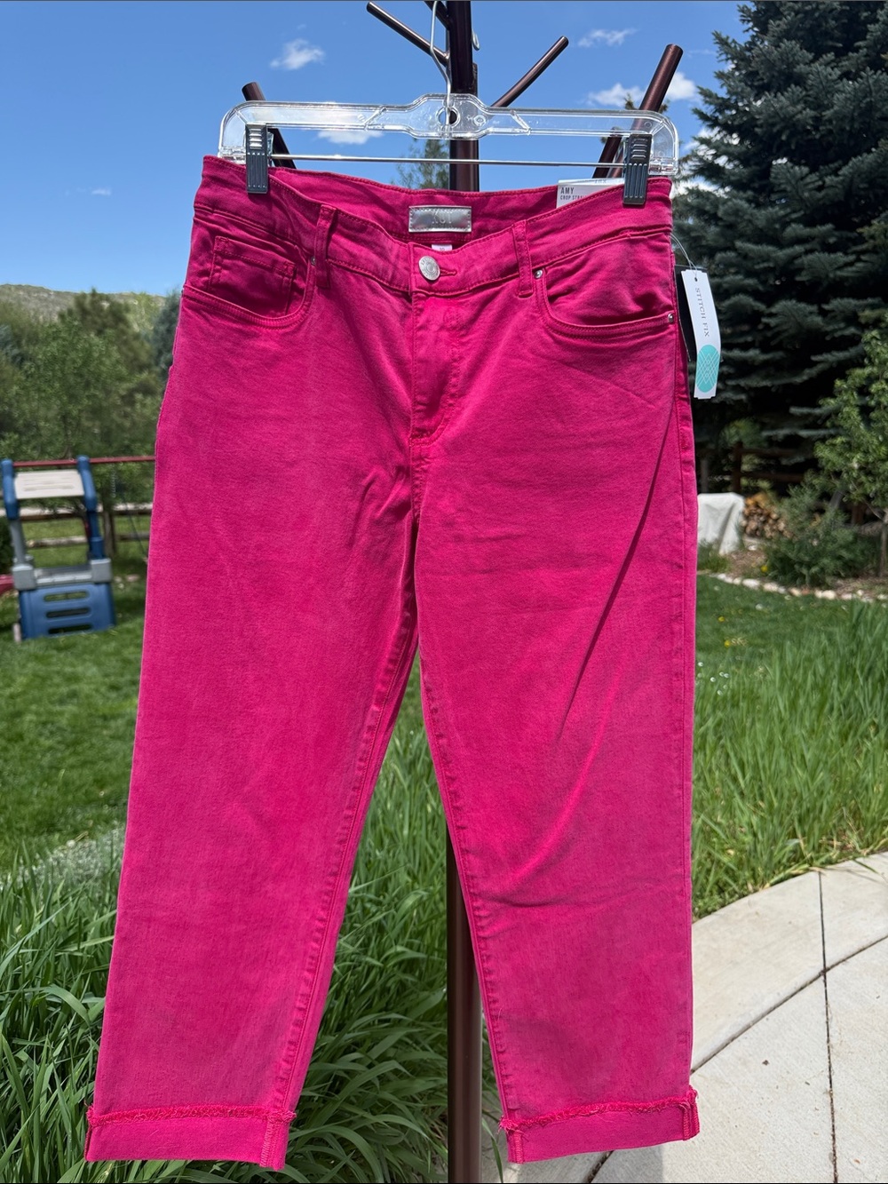 Kut from the Kloth Women's Hot pink capri Jeans